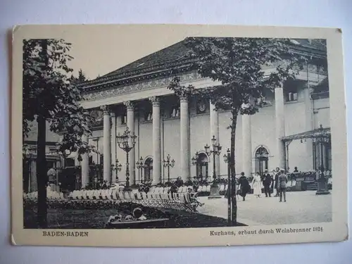 Alte AK Baden-Baden Kurhaus [S335]