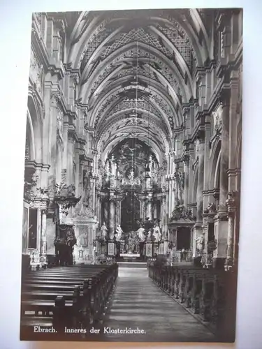 Alte AK Ebrach Inneres Klosterkirche [S357]