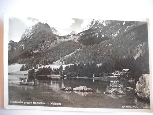 Alte AK Berchtesgaden Hintersee gegen Reiteralm [S364]