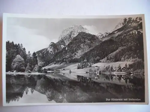 Alte AK Berchtesgaden Hintersee mit Reiteralpe [S370]