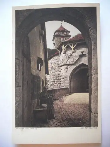 Alte AK Rothenburg Am Spitaltor [S371]