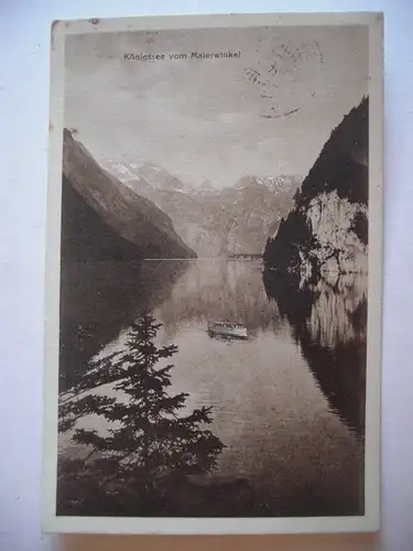 Alte AK Berchtesgaden Königssee vom Malerwinkel [S378]