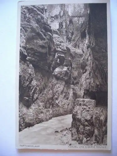 Alte AK Garmisch Partenkirchen Partnachklamm  [S394]
