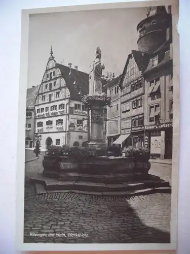 Alte AK Kitzingen am Main Marktplatz [S402]