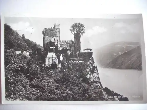 Alte AK Schloß Rheinstein Rhein [S417]
