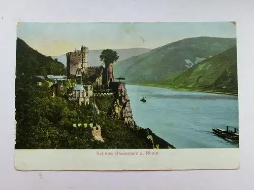 Alte AK Trechtingshausen Schloß Rheinstein [aR1]