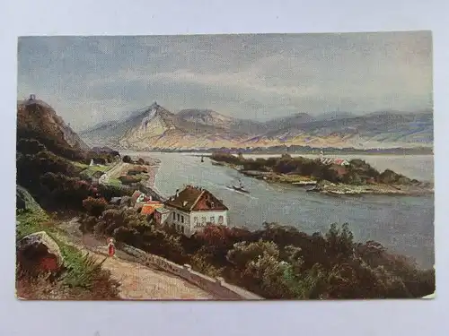 Alte AK Gemäldekarte Rolandseck [aR4]