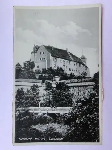 Alte AK Nürnberg Die Burg Südwestseite [aR28]