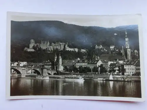 Alte AK Heidelberg Partie am Neckar [aR51]