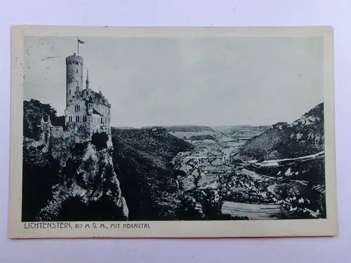 Alte AK Lichtenstein Reutlingen Honautal [aR60]