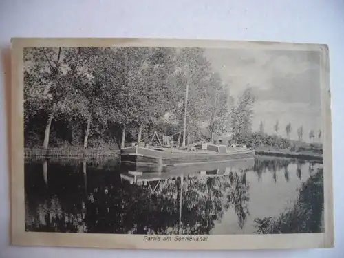 Alte AK Partie am Sonnekanal Prissac Brenne [S497]