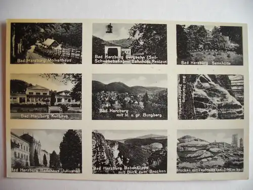 Alte AK Bad Harzburg Mehrbildkarte [S501]