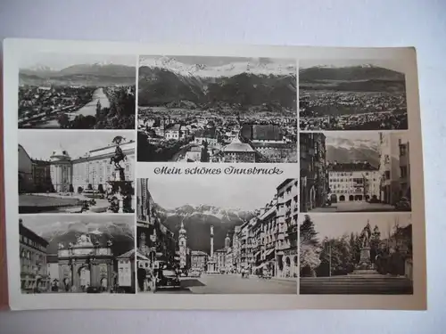 Alte AK Mein schönes Innsbruck Mehrbildkarte [S555]