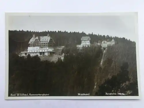 Alte AK Bad Wildbad Sommerberghotel [aR342]