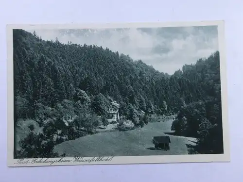 Alte AK Oppenau Lierbach Posterholungsheim Wasserfallhotel [aR345]