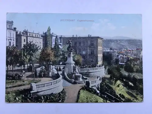 Alte AK Stuttgart Eugensbrunnen [aR507]