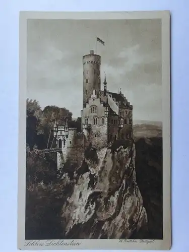 Alte AK Schloß Lichtenstein Reutlingen [aR511]