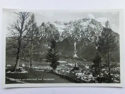 Alte AK Mittenwald Karwendel [aR528]