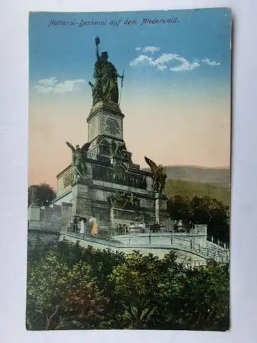 Alte AK Rüdesheim Nationaldenkmal [aR556]