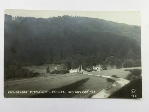 Alte AK Fremdenhof Putzmühle Kipsdorf Pöbeltal [aR386]