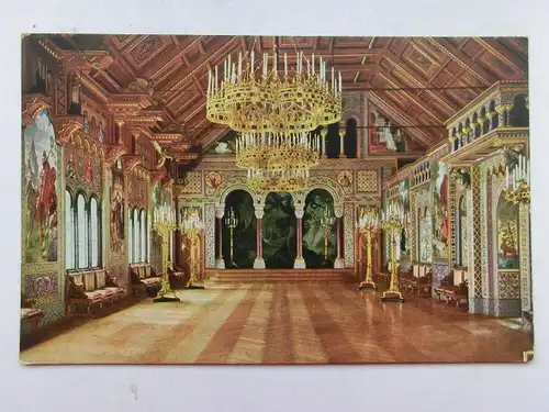 Alte AK Schloß Neuschwanstein Sängersaal um 1925 [aT31]