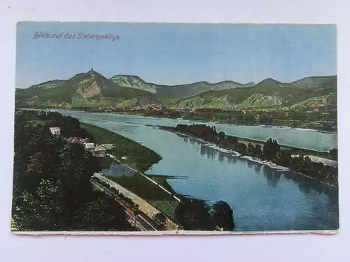 Alte AK Blick auf das Siebengebirge um 1920 [aT129]