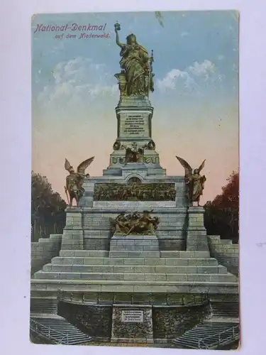 Alte AK Rüdesheim Nationaldenkmal um 1920 [aT141]