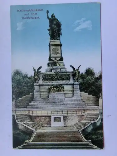 Alte AK Rüdesheim Nationaldenkmal um 1920 [aT142]