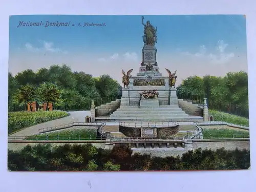 Alte AK Rüdesheim Nationaldenkmal um 1920 [aT151]