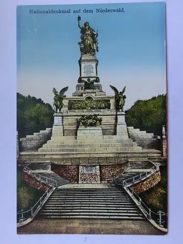 Alte AK Rüdesheim Nationaldenkmal um 1920 [aT152]