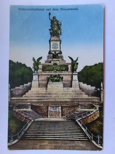 Alte AK Rüdesheim Nationaldenkmal um 1920 [aT162]