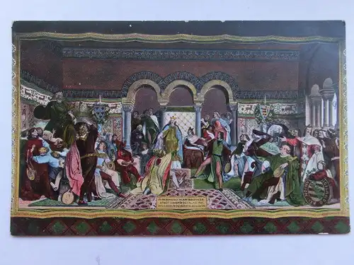 Alte AK Eisenach Wartburg Sängerstreit um 1920 [aT178]