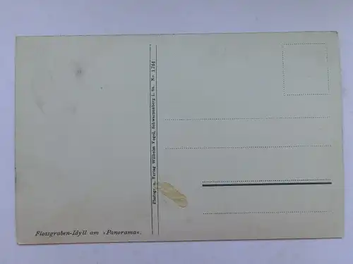 Alte AK Flossgraben Idyll am Panorama um 1920 [aT181]