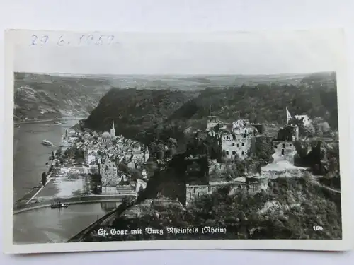 Alte AK St. Goar Burg Rheinfels [aR463]