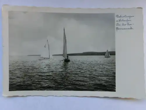 Alte AK Überlingen Bodensee Segelboote [aT207]