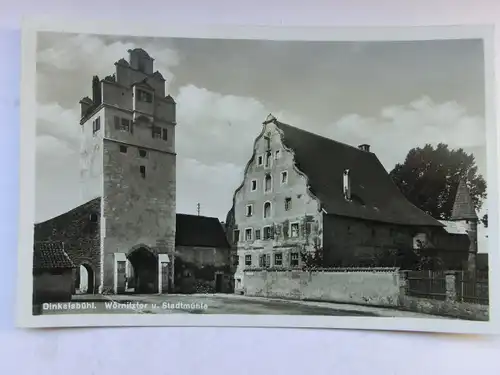 Alte AK Dinkelsbühl Wörnitztor Stadtmühle [aT213]