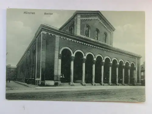 Alte AK München Basilika St. Bonifaz um 1925 [aT220]