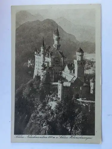 Alte AK Füssen Schloß Neuschwanstein [aT230]
