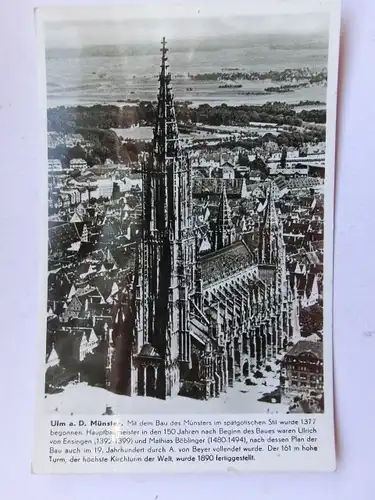 Alte AK Ulm Ulmer Münster [aT258]