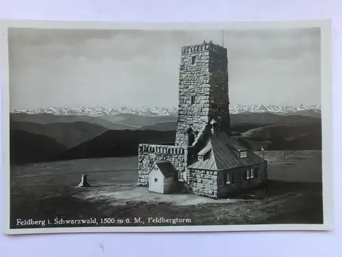 Alte AK Feldberg Feldbergturm Schwarzwald [aT260]