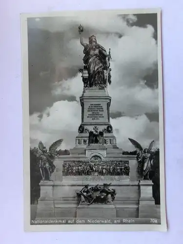 Alte AK Rüdesheim Niederwalddenkmal Nationaldenkmal [aT291]