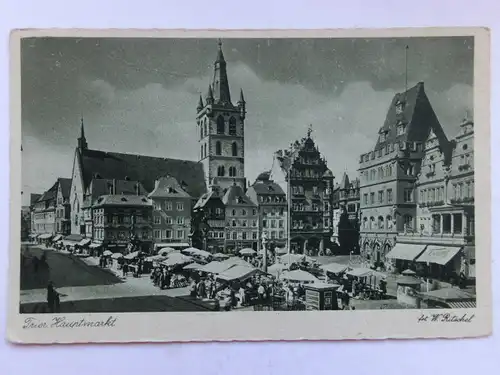 Alte AK Trier Hauptmarkt fot. W. Ritschel [aT292]