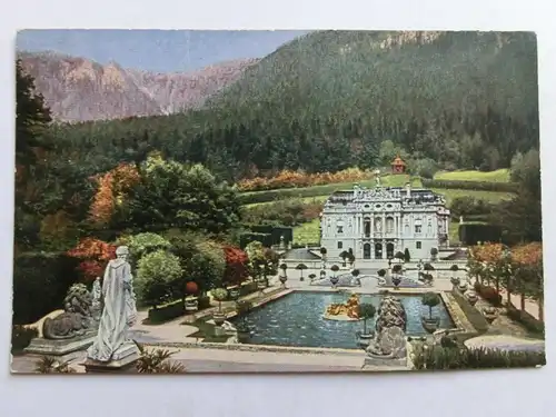 Alte AK Schloß Linderhof [aH270]