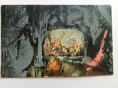 Alte AK Schloß Linderhof Blaue Grotte um 1925 [aH271]