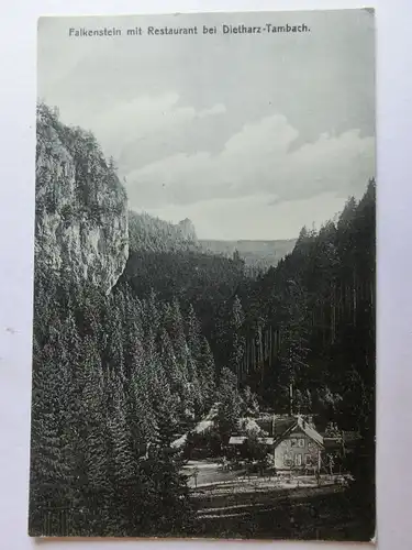 Alte AK Tambach Dietharz Falkenstein Restaurant um 1925 [aH355]