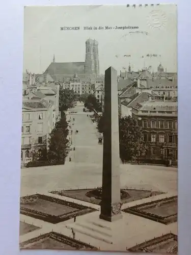 Alte AK München Max Josef Straße um 1925 [aH356]