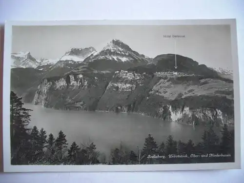 Alte AK Seelisberg Uristock Ober- u. Niederbauen [C369]