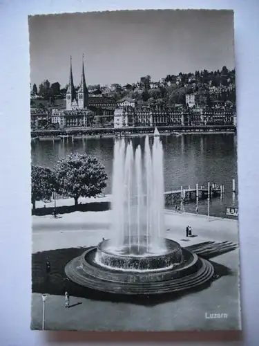 Alte AK Luzern Springbrunnen [C382]