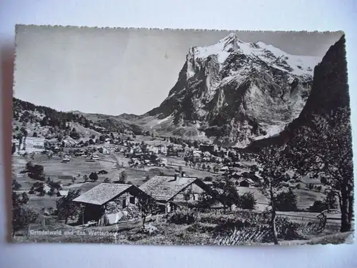 Alte AK Grindelwald und das Wetterhorn [C385]
