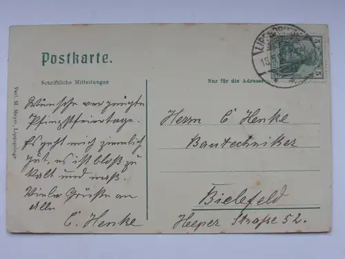 Alte AK Bad Lippspringe Trinkhalle 1907 C417